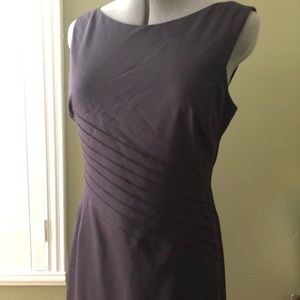 Black Halo Sheath Dress with pintucking